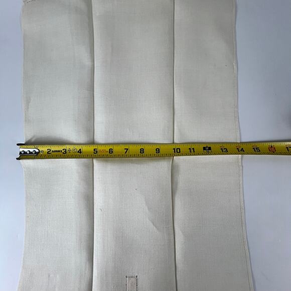 Set Vintage Tea Towel Embroidered Lace Applique Flowers Large Table Doily Linens - Picture 5 of 9